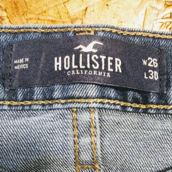 * HOLLISTER MEN JEANS *SKINNY* EPIC FLEX*MEN/JUNIOR SIZE 26W 30L - Picture 2 of 10